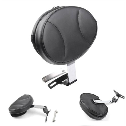 RP7770-1009B Adjustable Plug-In Driver Backrest for Harley Softail Heritage Fatboy 2007-2017
