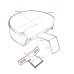 RP7770-1015B Driver Backrest Easy ON/OFF for Harley Softail Heritage Fat boy 2007-2017