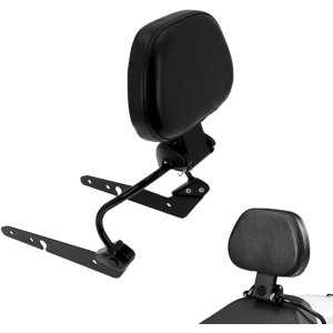 RP7770-1029B Motorcycle Driver Backrest Quick Release Rider Detachable Backrest Sissy Bar with Cushion Pad for Harley Sportster XL Models 2004-2022