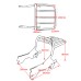 RP7771-1004 Holdfast Lugagge Rack for Harley Softail Deluxe FLDE,Heritage Classic FLHC/S,Slim FLSL,Street Bob FXBB/S,Standard FXST Models 2018-Later Harley Softail Hydra-Glide Revival FLI Models 2024-Later