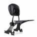 RP7771-2013 Quick Release Black Passenger Sissy Bar Backrest with docking for Harley Sportster XL Models 1994-2003
