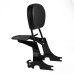 RP7771-2013 Quick Release Black Passenger Sissy Bar Backrest with docking for Harley Sportster XL Models 1994-2003