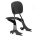 RP7771-2014 Quick Release Black Passenger Sissy Bar Backrest with docking for Harley Sportster XL Models 1994-2003
