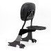 RP7771-2014 Quick Release Black Passenger Sissy Bar Backrest with docking for Harley Sportster XL Models 1994-2003