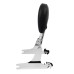 RP7771-2015 Quick Release Black Passenger Sissy Bar Backrest with docking for Harley Softail Slim FLS Fat Boy FLST FXST 2000-2005