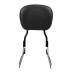 RP7771-2015 Quick Release Black Passenger Sissy Bar Backrest with docking for Harley Softail Slim FLS Fat Boy FLST FXST 2000-2005