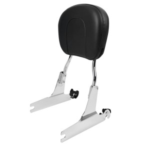 RP7771-2015 Quick Release Black Passenger Sissy Bar Backrest with docking for Harley Softail Slim FLS Fat Boy FLST FXST 2000-2005