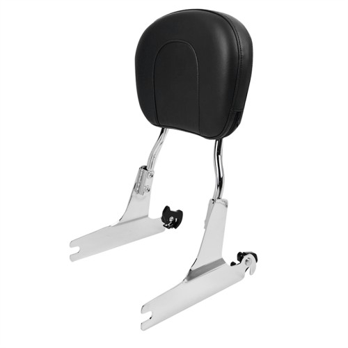 RP7771-2015 Quick Release Black Passenger Sissy Bar Backrest with docking for Harley Softail Slim FLS Fat Boy FLST FXST 2000-2005