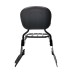 RP7771-2016 Quick Release Black Passenger Sissy Bar Backrest with docking for Harley Softail Fatboy FXST FXSTB FXSTS 2006-2017