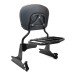 RP7771-2016 Quick Release Black Passenger Sissy Bar Backrest with docking for Harley Softail Fatboy FXST FXSTB FXSTS 2006-2017