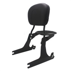 RP7771-2017 Quick Release Black Passenger Sissy Bar Backrest with docking for Harley Davidson Dyna models  2002-2005(Except FXDF FXDFSE FXDXT FXDWG)