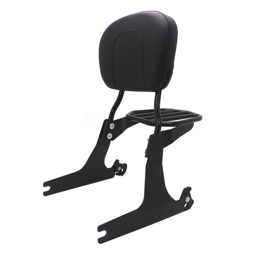 RP7771-2017 Quick Release Black Passenger Sissy Bar Backrest with docking for Harley Davidson Dyna models  2002-2005(Except FXDF FXDFSE FXDXT FXDWG)