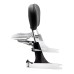 RP7771-2018 Quick Release Black Passenger Sissy Bar Backrest with docking for Harley Dyna Models 2006-2017 (except FLD)