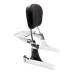 RP7771-2018 Quick Release Black Passenger Sissy Bar Backrest with docking for Harley Dyna Models 2006-2017 (except FLD)