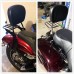 RP7771-2018 Quick Release Black Passenger Sissy Bar Backrest with docking for Harley Dyna Models 2006-2017 (except FLD)