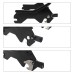 RP7771-2022 Holdfast Passenger Sissy Bar Quick Release Backrest for Harley Softail Sport Glide FLSB,Low Rider FXLR,Low Rider S FXLRS,Low Rider ST FXLRST and Low Rider El Diablo FXRST Model 2018-Later