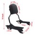 RP7771-2024 Holdfast Shorty 350MM Passenger Sissy Bar for Harley Softail Fat Boy FLFB/S, Breakout FXBR/S Models 2018-Later