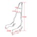 RP7771-2029 522MM Chopper Passenger Sissy Bar Quick Release Backrest for Harley Softail Deluxe FLDE,Heritage Classic FLHC/S,Slim FLSL,Street Bob FXBB/S,Standard FXST Models 2018-Later Harley Softail Hydra-Glide Revival FLI Models 2024-Later