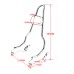 RP7771-2031 522MM Chopper Passenger Sissy Bar Quick Release Backrest for Harley Softail Sport Glide FLSB,Low Rider FXLR,Low Rider S FXLRS,Low Rider ST FXLRST and Low Rider El Diablo FXRST Model 2018-Later