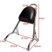 RP7771-2034B Short Passenger Sissy Bar with Pad for Harley Sportster XL Models 2004-2022