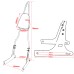 RP7771-2035 Chrome Sissy Bar Backrest Passenger for Harley Dyna Models 2006-2017 (except FLD)