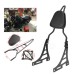 RP7771-2036B Black Sissy Bar Backrest Passenger for Harley Davidson Sportster XL Models 2004-2022(except 2016-later XL1200CX)