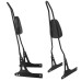 RP7771-2037B Black Sissy Bar Backrest for Harley Dyna Models 2006-2017(except FLD, FXDF, FXDFSE and '10-'17 FXDWG)