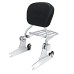 RP7771-3004 Adjustable& Detachable  Passenger Sissy Bar with Luggage Rack for Harley Softail Slim FLS Fat Boy FLST FXST 2000-2005