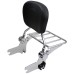 RP7771-3007 Adjustable& Detachable  Passenger Sissy Bar with Luggage Rack for Harley Touring Road King, ELECTRA GLIDE FLHT FLHX and ROAD GLIDE FLTR models 1997-2008