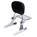 RP7771-3008 Adjustable Detachable Sissy Bar Passenger Backrest for Harley Softail Fatboy FXST FXSTB FXSTS 2006-2017