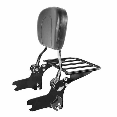 RP7771-3008 Adjustable Detachable Sissy Bar Passenger Backrest for Harley Softail Fatboy FXST FXSTB FXSTS 2006-2017