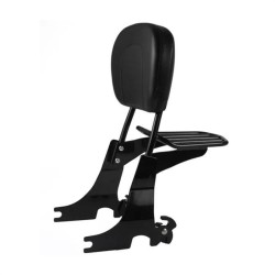 RP7771-3011 Adjustable Detachable Sissy Bar Passenger Backrest for Harley Sportster XL Models 1994-2003