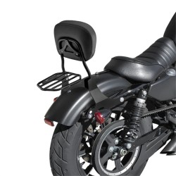 RP7771-3012 Motorcycle Sissy Bar Backrest with Luggage Rack for Harley Sportster XL Models 1994-2003