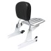 RP7771-3015B Backrest Sissy Bar with Black Passenger Pad for Harley Softail Fatboy FXST FXSTB FXSTS 2006-2017