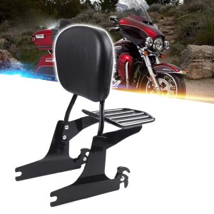 RP7771-3018 sissybar backrest Detachable luggage rack for Harley Davidson Dyna models  2002-2005(Except FXDF FXDFSE FXDXT and FXDWG)