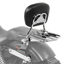 RP7771-3021 Detachable Rear Backrest Sissy Bar Luggage Rack for Harley Dyna Models 2006-2017(except FLD, FXDF, FXDFSE and '10-'17 FXDWG)