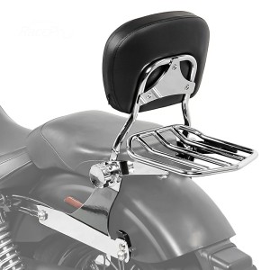 RP7771-3021 Detachable Rear Backrest Sissy Bar Luggage Rack for Harley Dyna Models 2006-2017(except FLD, FXDF, FXDFSE and '10-'17 FXDWG)