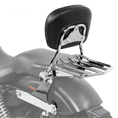 RP7771-3021 Detachable Rear Backrest Sissy Bar Luggage Rack for Harley Dyna Models 2006-2017(except FLD, FXDF, FXDFSE and '10-'17 FXDWG)