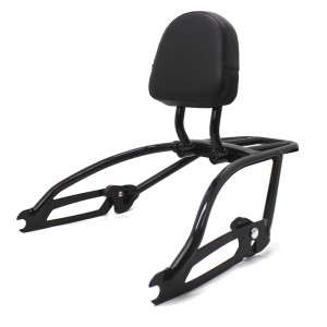 RP7771-3026B Backrest Sissybar with Luggage Rack for Harley Street 500 750 XG500 XG750 2015-Later
