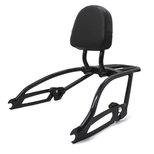 RP7771-3026B Backrest Sissybar with Luggage Rack for Harley Street 500 750 XG500 XG750 2015-Later