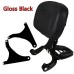 RP7771-3035 Fixed Mount & Adjustable Driver Passenger Backrest for Harley Fat boy FLSTF 2007-2017 Harley Fat Boy Lo FLSTFB 2010-2016