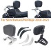 RP7771-3038 Motorcycle Multi Purpose Driver Passenger Backrest With Folding Luggage Rack for Harley Softail Slim Heritage Deluxe 2018-Later