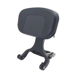 RP7771-3038 Motorcycle Multi Purpose Driver Passenger Backrest With Folding Luggage Rack for Harley Softail Slim Heritage Deluxe 2018-Later