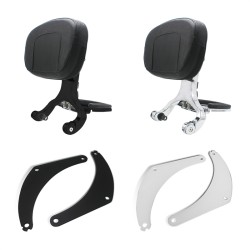 RP7771-3039 Motorcycle Multi Purpose Driver Passenger Backrest With Folding Luggage Rack for Harley Softail Street Bob FXBBS FXBB Models 2018-Later