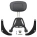RP7771-3040 Motorcycle Fixed Mount & Multi Purpose Driver Passenger Backrest With Folding Rack for Harley Softail Sport Glide FLSB,Low Rider FXLR,Low Rider S FXLRS,Low Rider ST FXLRST and Low Rider El Diablo FXRST Model 2018-Later