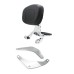 RP7771-3040 Motorcycle Fixed Mount & Multi Purpose Driver Passenger Backrest With Folding Rack for Harley Softail Sport Glide FLSB,Low Rider FXLR,Low Rider S FXLRS,Low Rider ST FXLRST and Low Rider El Diablo FXRST Model 2018-Later