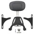 RP7771-3041 Motorcycle Multifunction Driver Passenger Backrest Folding Luggage Rack for Harley Dyna Models 2006-2017(except FLD, FXDF, FXDFSE and '10-'17 FXDWG)