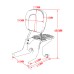 RP7771-3043 Detachable Sissy Bar Backrest with Luggage rack for Harley Softail 2000-2005(except FXSTD)  Harley Softail FL Models 2006-2017(except 07-17 FLS, FLSS, FLSTF, FLSTFB, FLSTFBS, FLSTSE ,FLSTSB and ’06 FLSTFSE) Do Not Fit 200mm Rear Tire Models