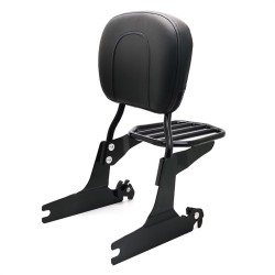 RP7771-3043 Detachable Sissy Bar Backrest with Luggage rack for Harley Softail 2000-2005(except FXSTD)  Harley Softail FL Models 2006-2017(except 07-17 FLS, FLSS, FLSTF, FLSTFB, FLSTFBS, FLSTSE ,FLSTSB and ’06 FLSTFSE) Do Not Fit 200mm Rear Tire Models