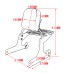 RP7771-3049 Detachable Sissy Bar Backrest with Luggage rack for Harley Softail FLSTF FLSTFB FLSTFBS FLSTSB FLSTSE FXSTC 2007-2017 Harley Softail FLSTFSE 2006 Harley Softail FXST FXSTB FXSTS 2016-2017
